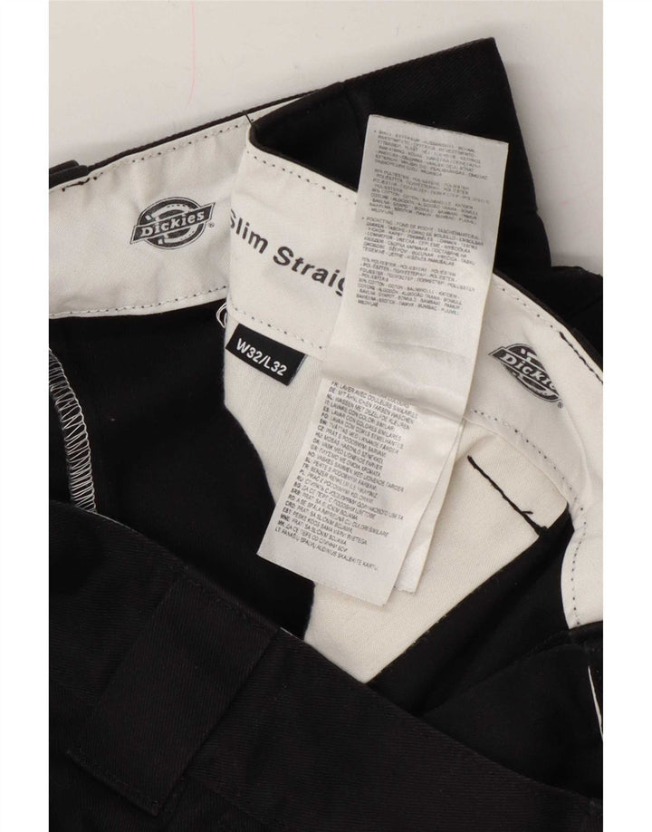 Męskie spodnie chino Dickies Slim Straight W32 L32 Czarny poliester