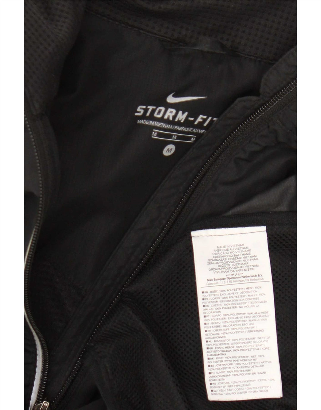 Damska kurtka dresowa Nike Storm-Fit UK 12, średni czarny poliester