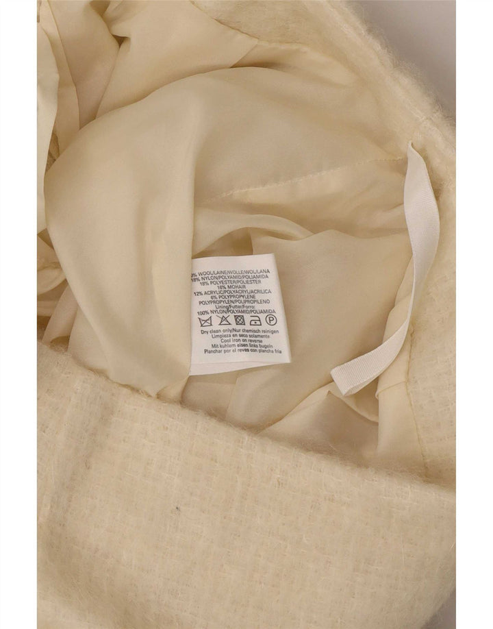 Damska dzianinowa mini spódniczka Topshop UK 12 Medium W28 Beżowa wełna