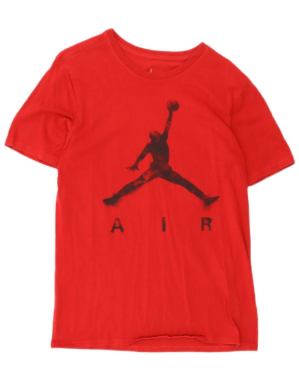 Męski T-shirt Jordan Air Graphic Top, średni czerwony