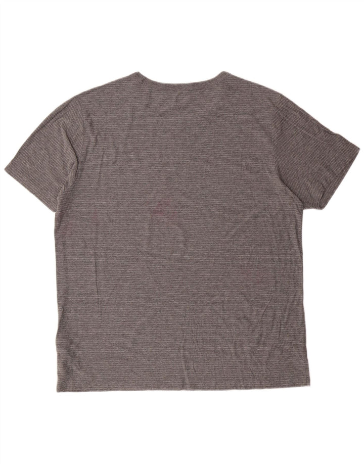 T-shirt męski ALL SAINTS 2XL, szary, bawełniany w paski
