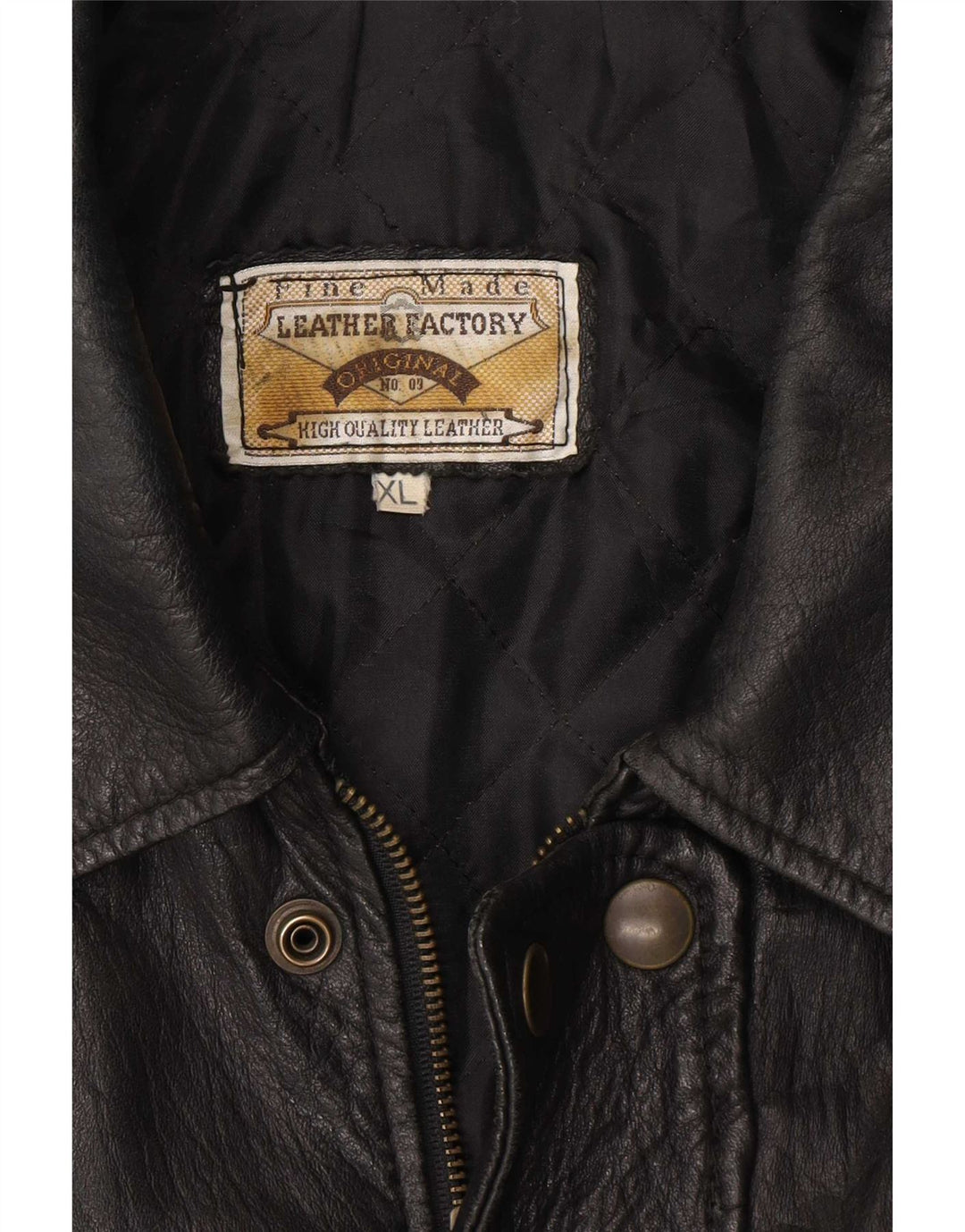 Vintage męska skórzana kurtka UK 42 XL czarna