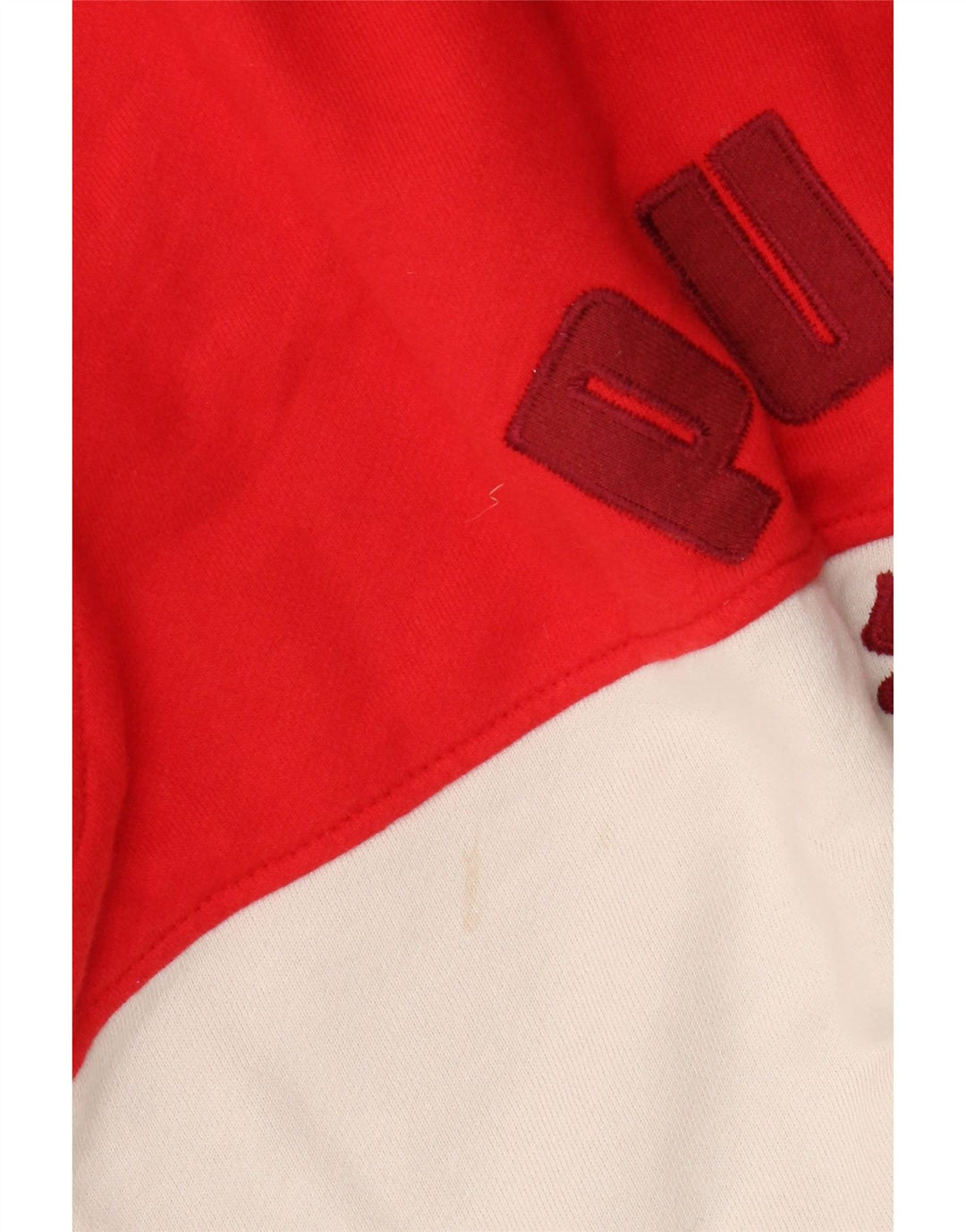 Męski sweter Puma z grafiką i zamkiem błyskawicznym, bawełniany, w kolorze średniej czerwieni