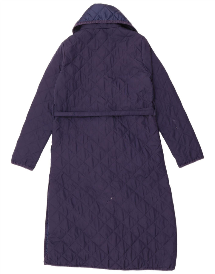 Damski pikowany płaszcz Monsoon UK 10, mały, niebieski, poliester