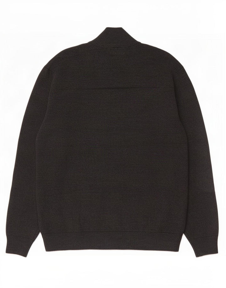 Marks & Spencer Męski sweter kardigan, średnioszary, bawełniany