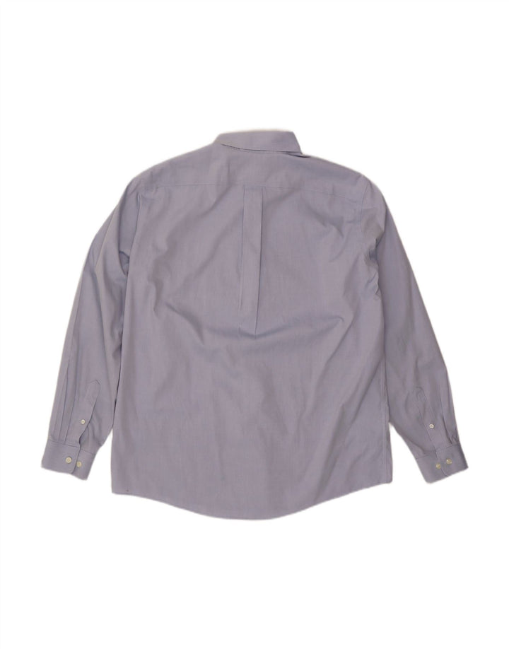 EDDIE BAUER Mens Relaxed Fit Shirt Large Blue Cotton