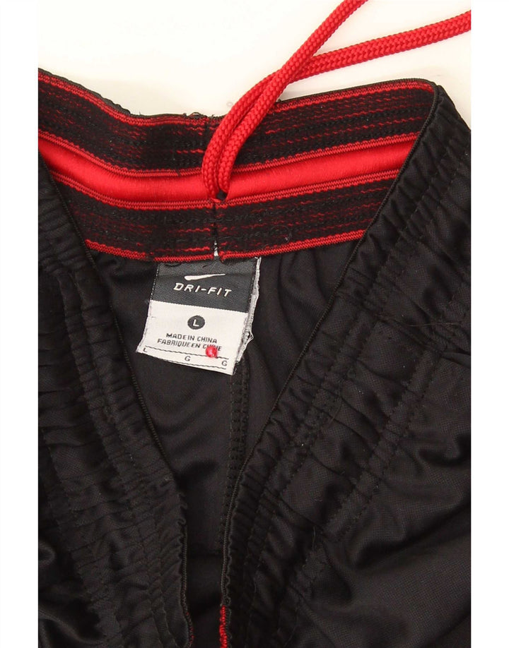 Męskie spodenki sportowe Nike Dri Fit Graphic, duże, czarne, poliestrowe paski