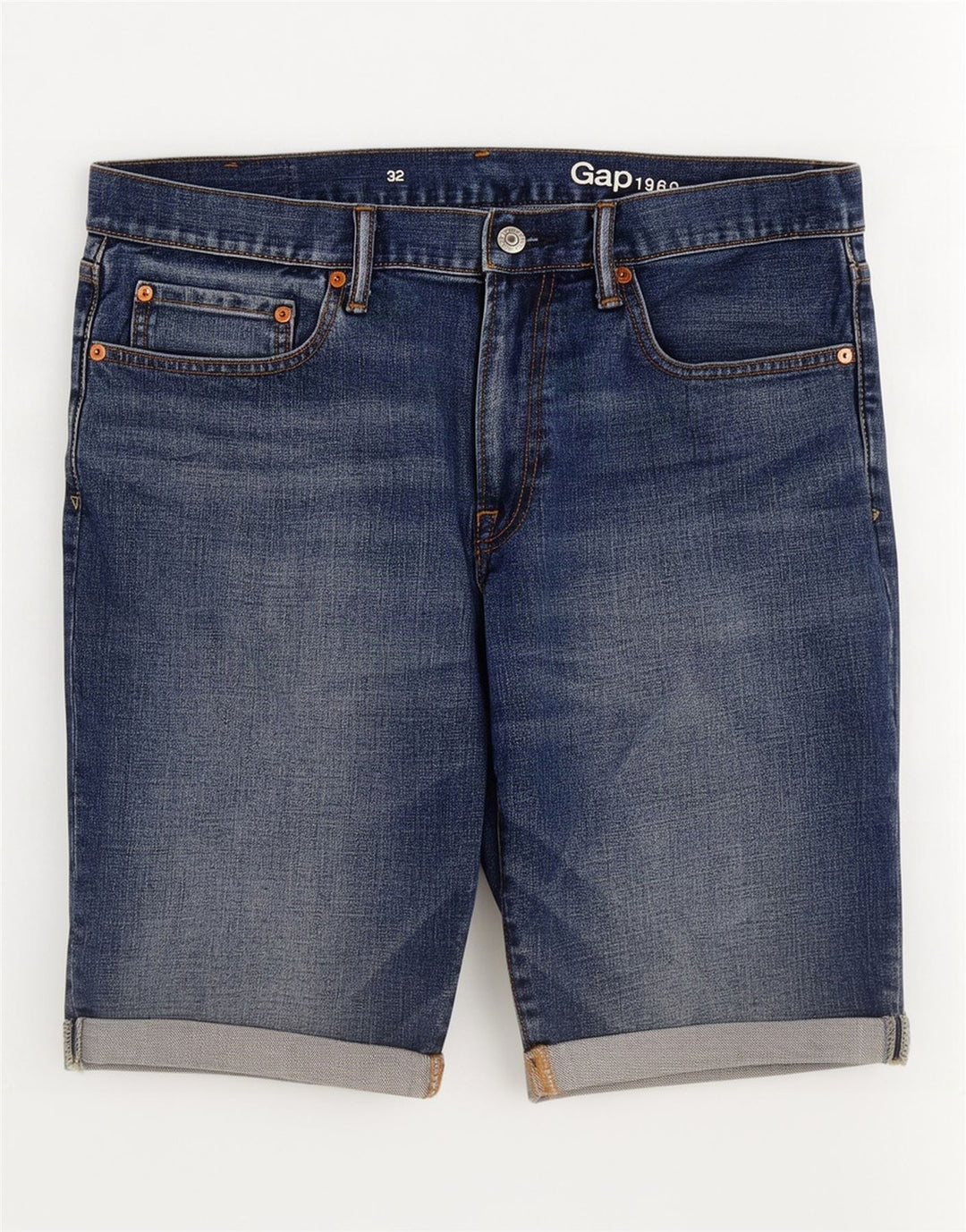 Damskie spodenki jeansowe Gap W32, duże, niebieskie, bawełniane