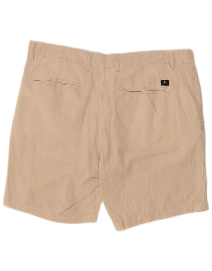 Męskie spodenki chino Jack & Jones o regularnym kroju, duże W36, beżowa bawełna