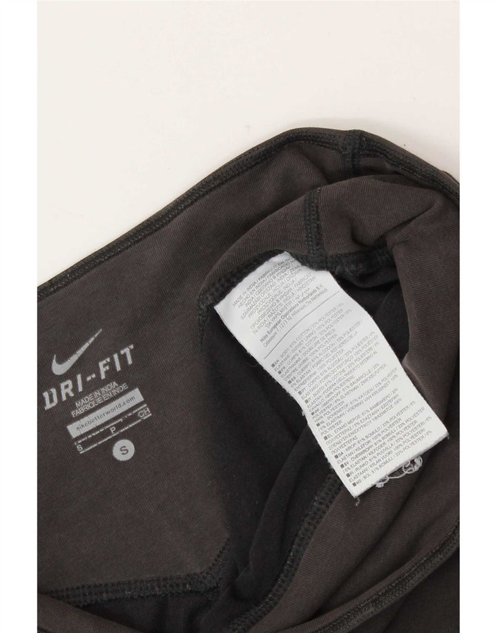 Damskie legginsy Nike Dri Fit UK 10, małe, czarne, bawełniane