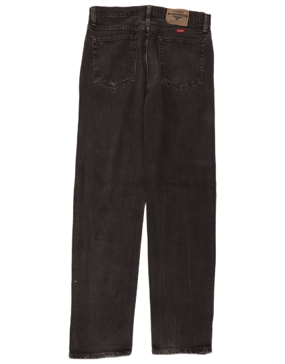 Męskie proste dżinsy Wrangler W32 L34, czarne, bawełniane
