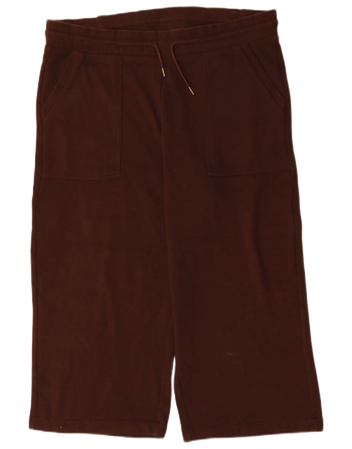 Damskie spodnie dresowe Marks & Spencer Crop UK 22 3XL Brązowy poliester