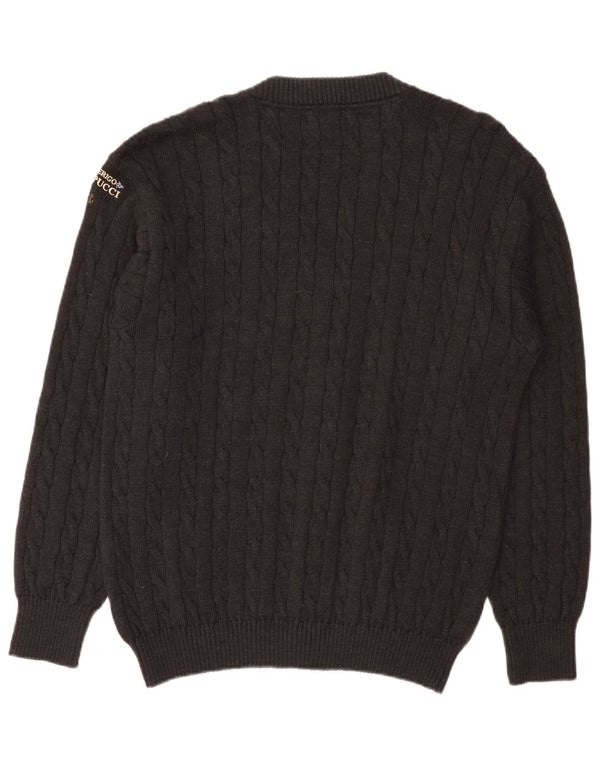 Amerigo Vespucci Mens Cardigan Sweater XL Grey New Wool
