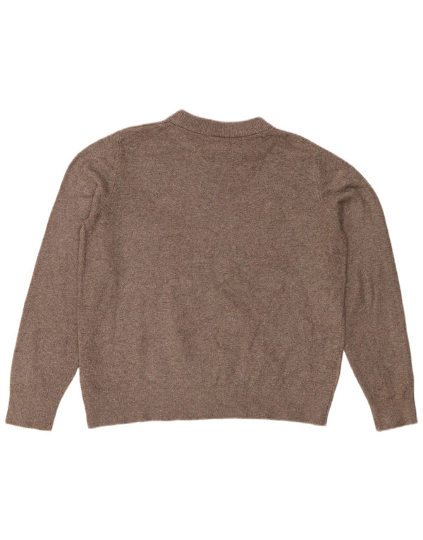 Marks & Spencer Damski sweter z okrągłym dekoltem, UK 14, średni szary poliester