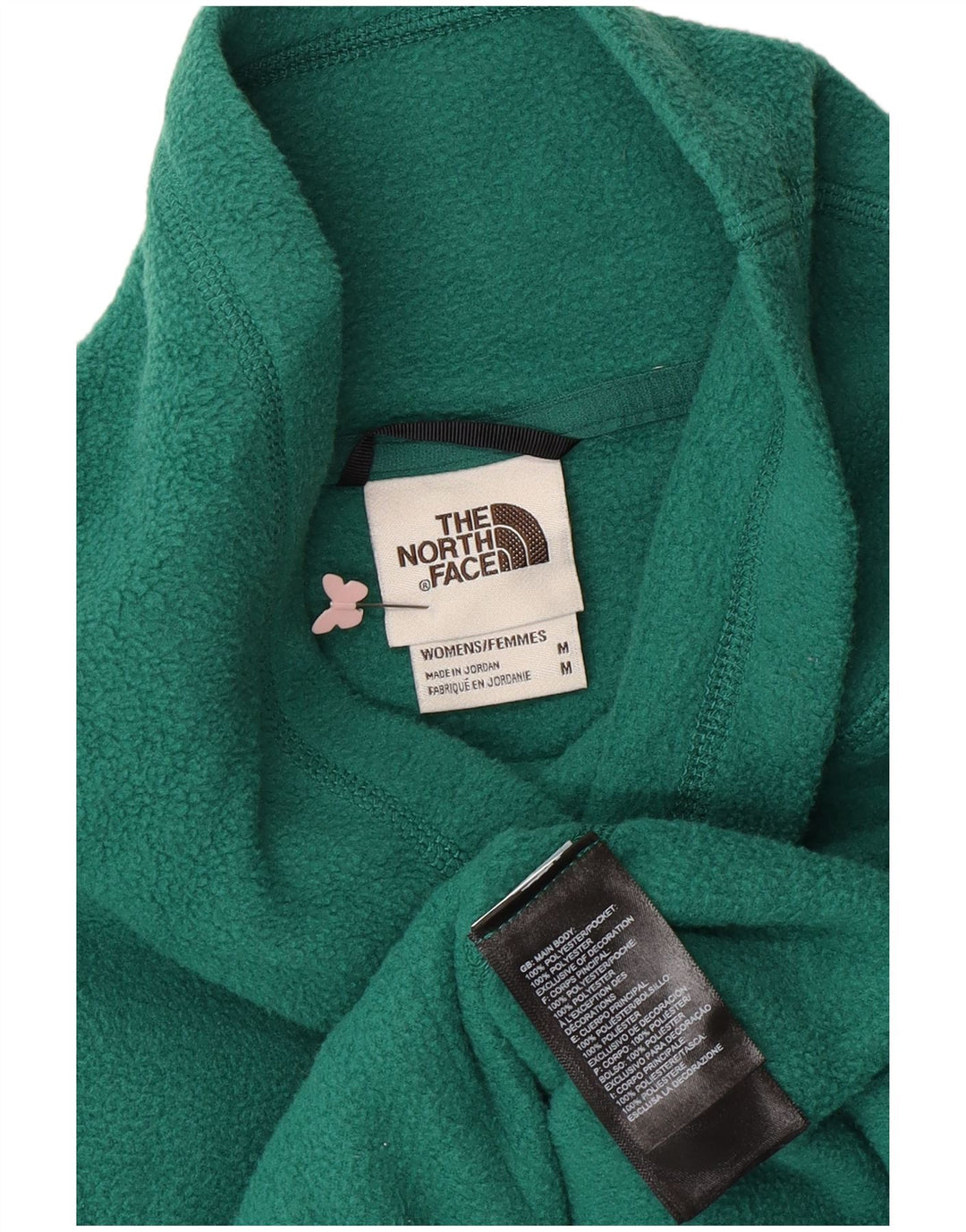 Damski sweter polarowy THE NORTH FACE UK 14, średni zielony poliester