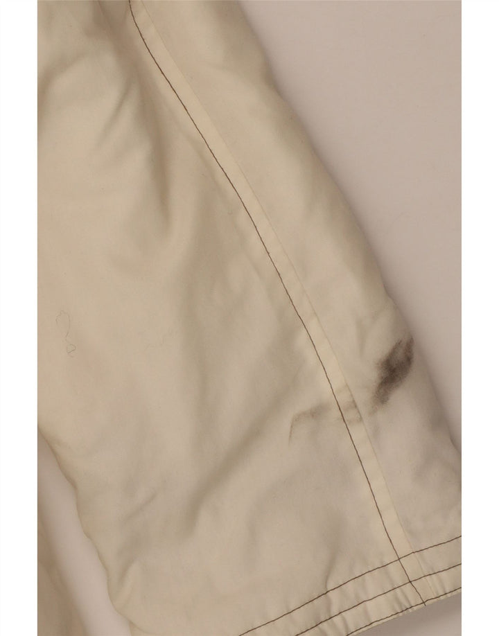 Damski płaszcz z kapturem MAJESTIC UK 20 2XL w kolorze złamanej bieli w kwiaty