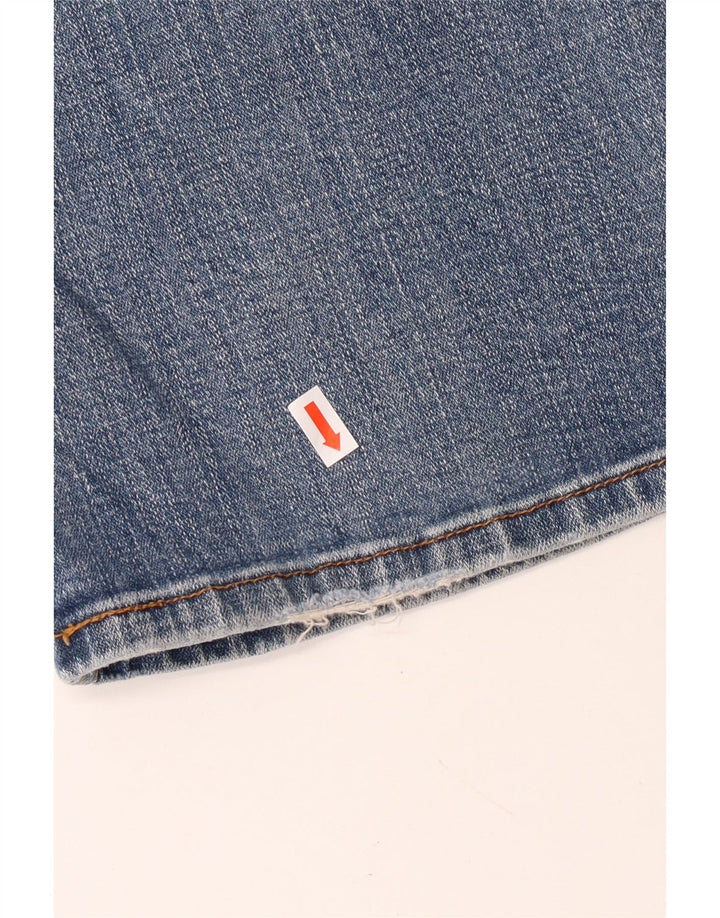 Damskie jeansy Levi's 518 Super Low Bootcut US 9 Medium W30 L31 Niebieska bawełna