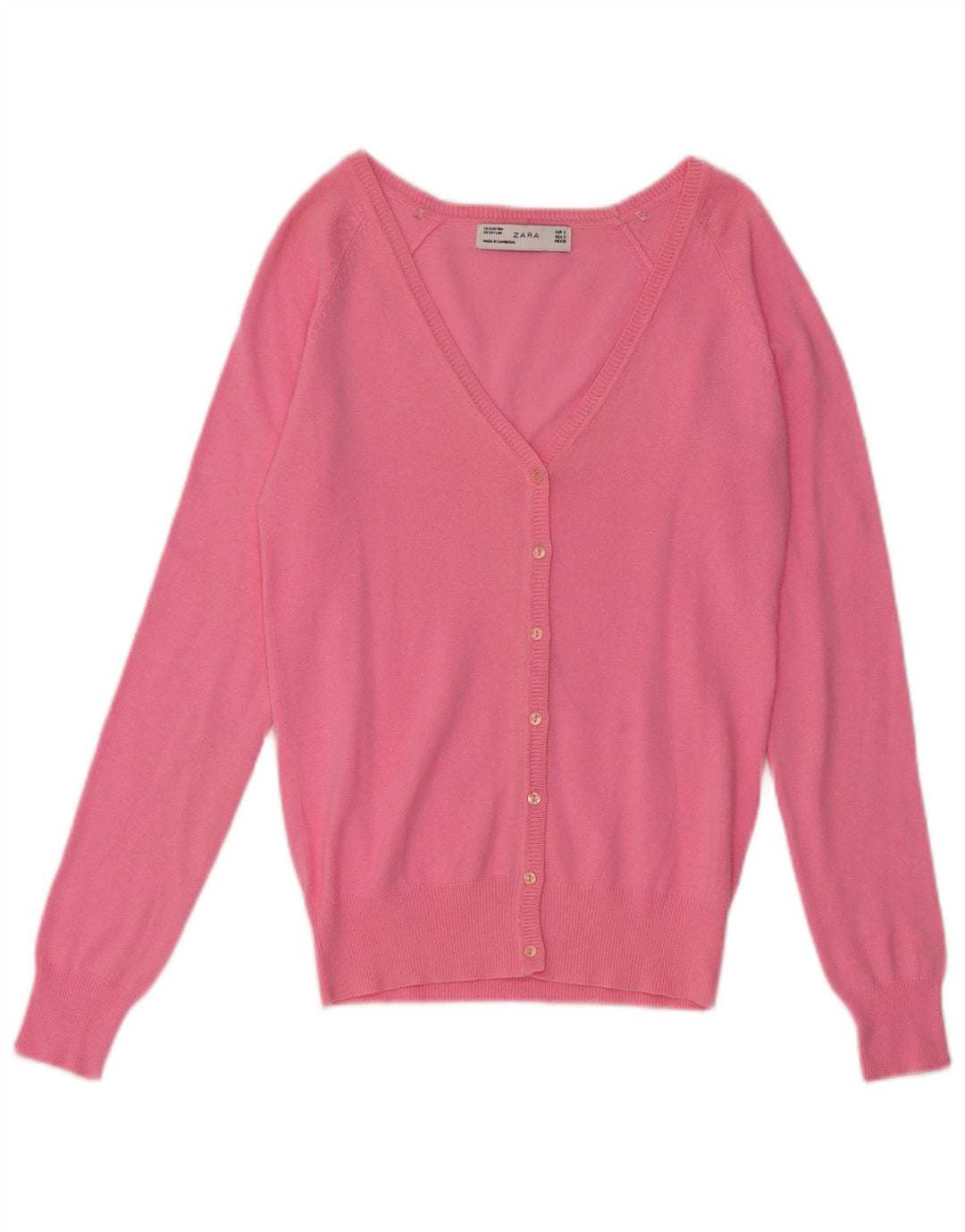 Sweter damski Zara Cardigan UK 10, mały, różowy
