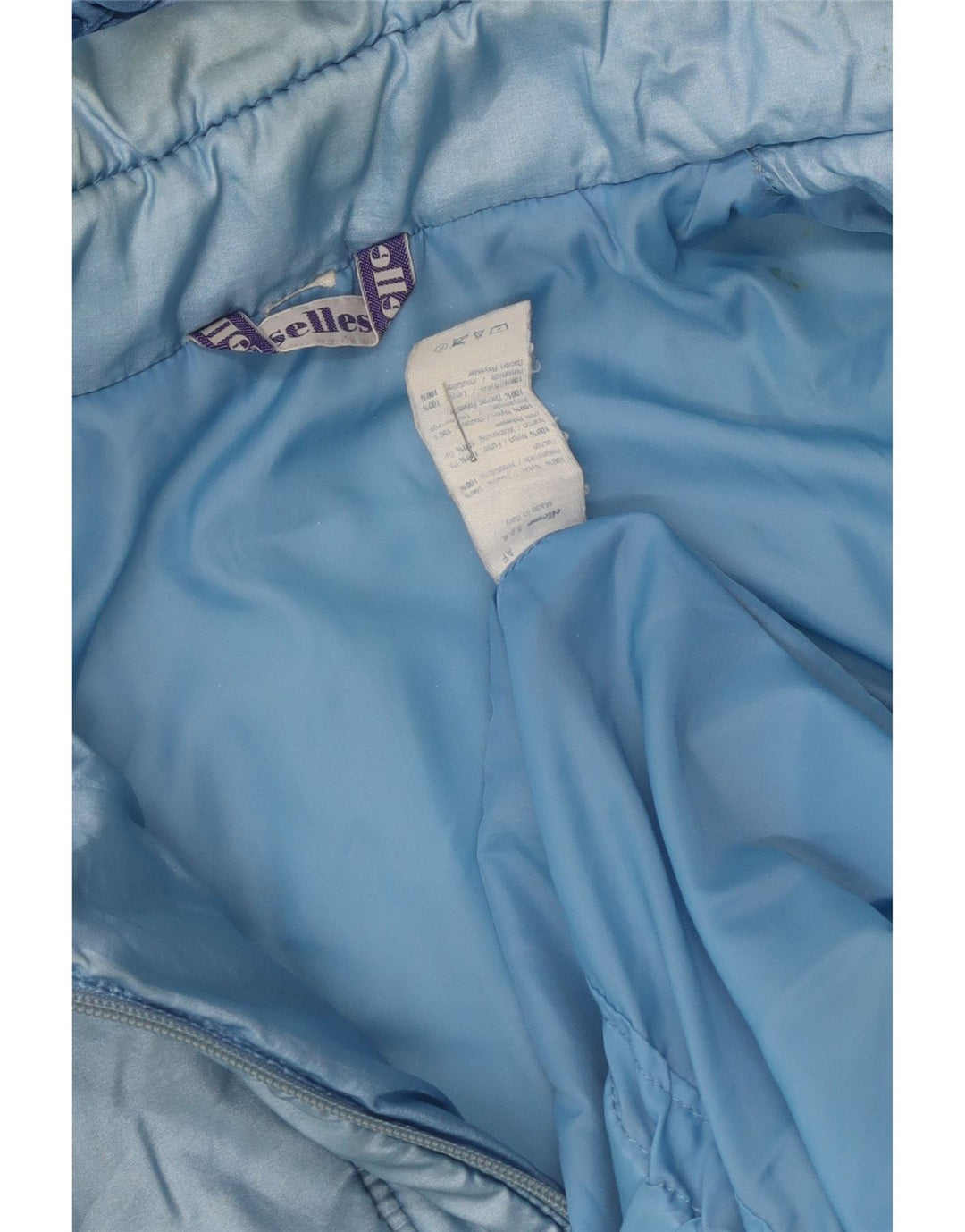 Męska ocieplana kurtka z kapturem Ellesse UK 38 Nylon w kolorze średniego niebieskiego