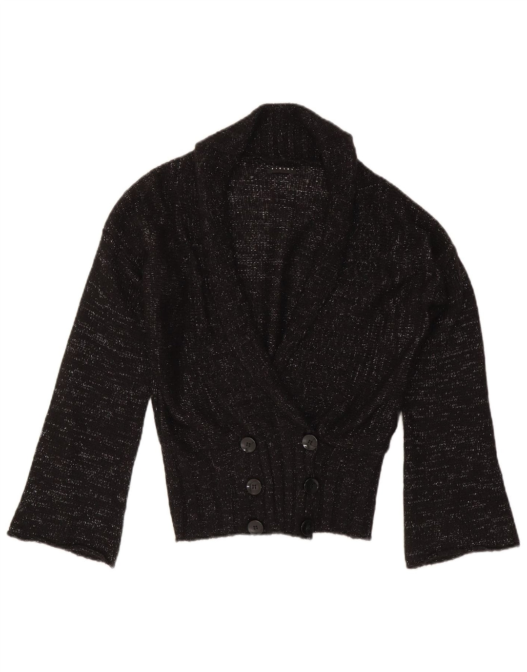 Sweter damski Sisley UK 14, średni, czarny, nakrapiany