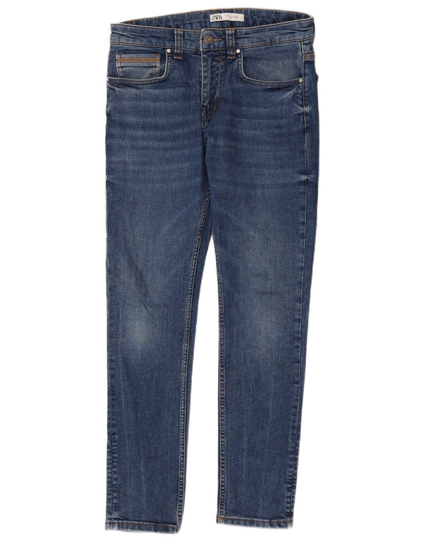 Męskie jeansy slim fit Zara EU 40 Medium W31 L30 Niebieskie bawełniane