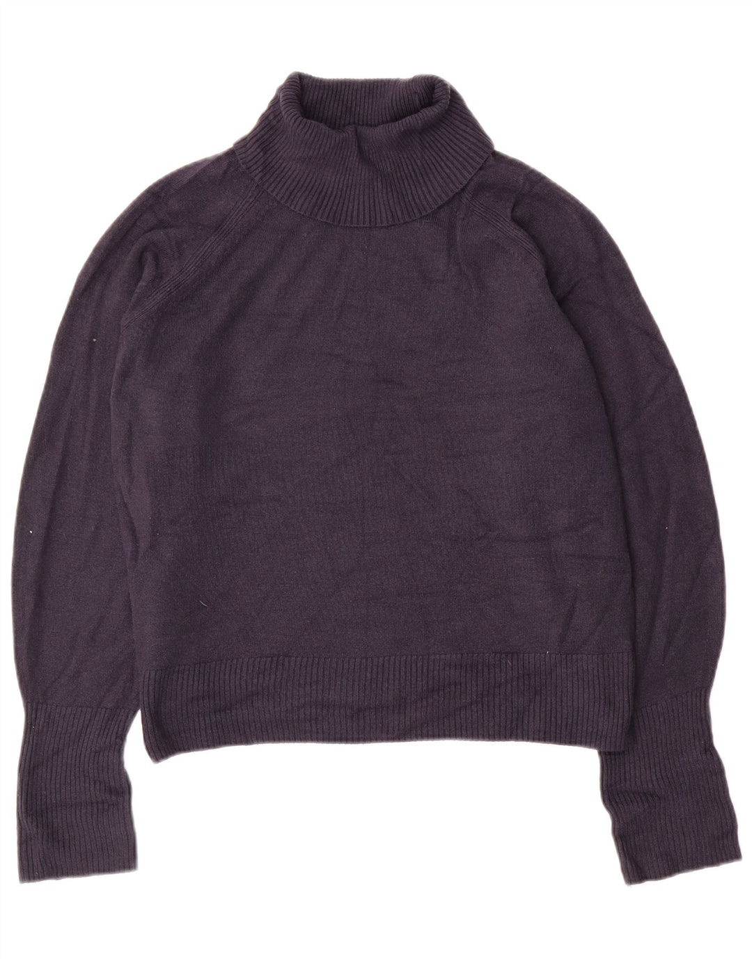 Marks & Spencer Damski sweter z golfem UK 16, duży, granatowy