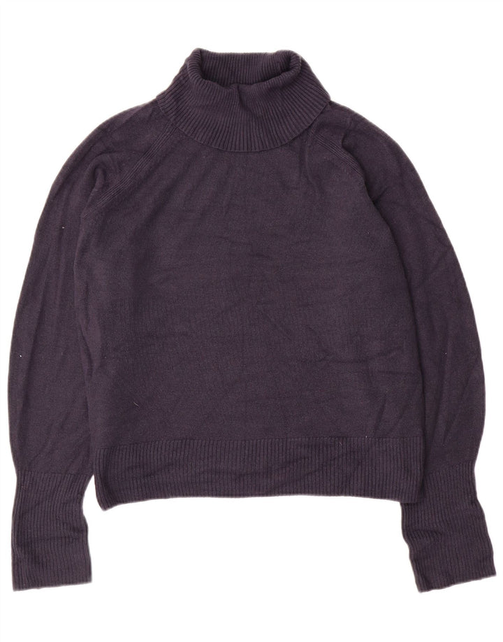 Marks & Spencer Damski sweter z golfem UK 16, duży, granatowy