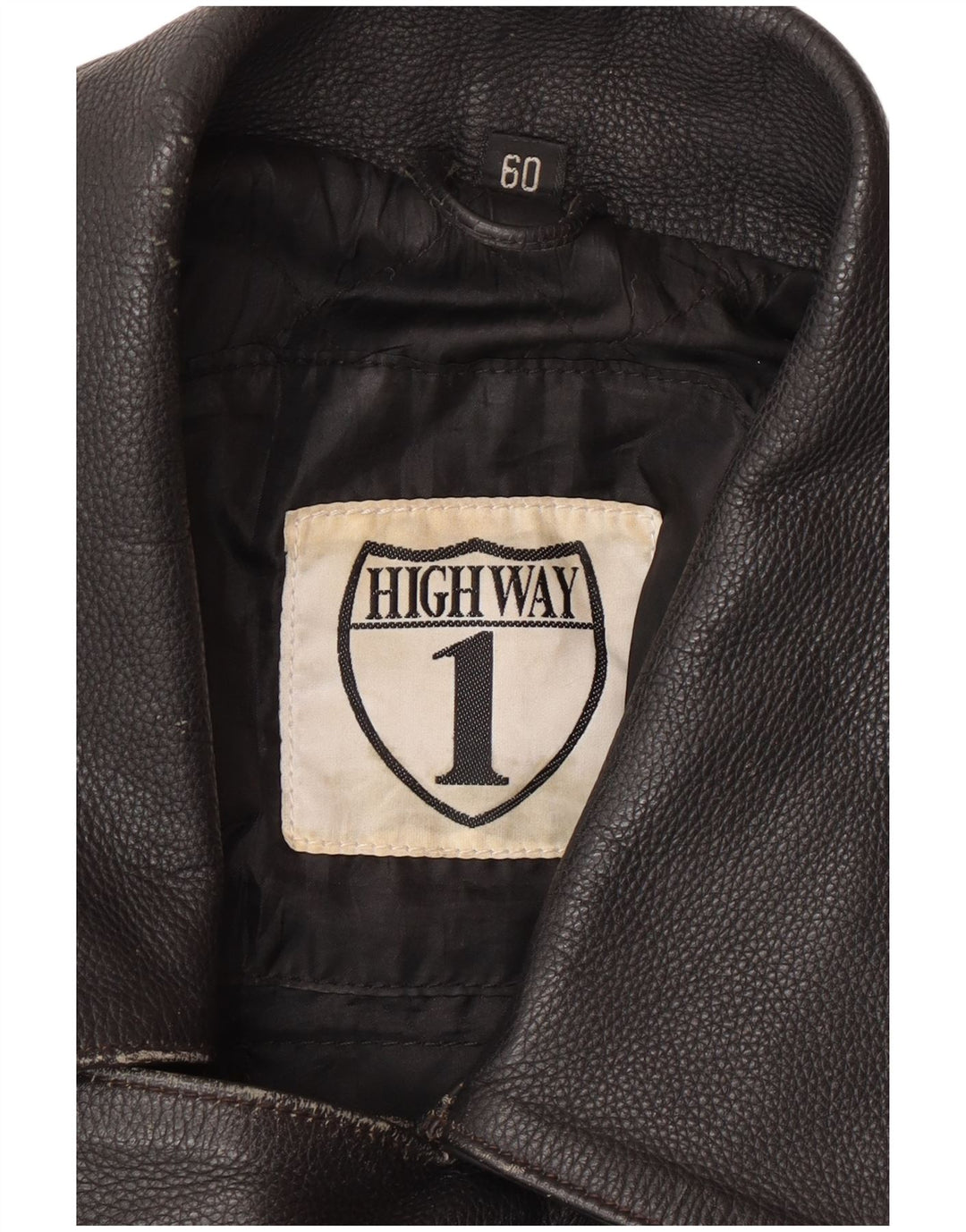 Męska skórzana kurtka motocyklowa Highway 1, rozmiar 60, 4XL, czarna skóra