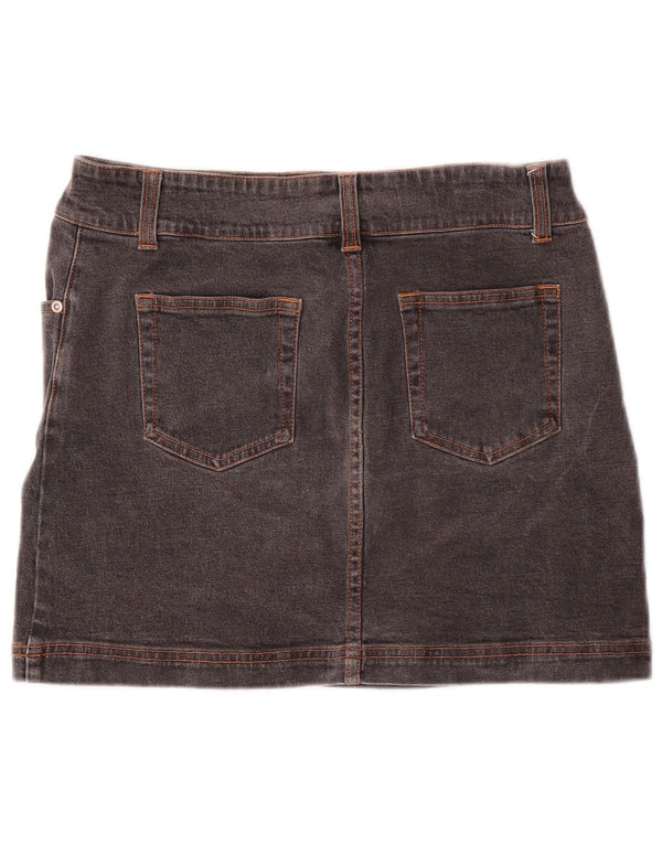 Damska mini spódniczka jeansowa Bay UK 10 Small W28 Szara bawełna