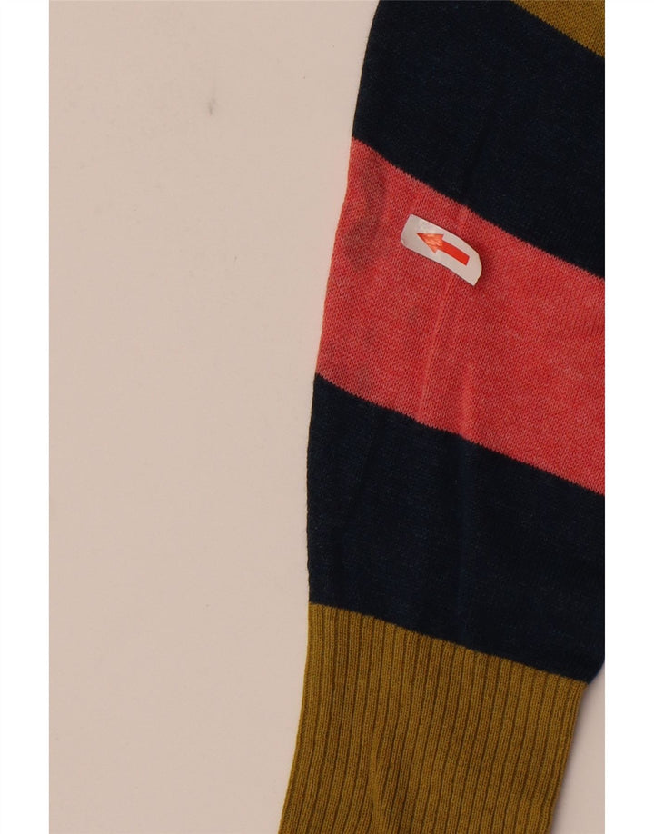 Damski sweter rozpinany White Stuff UK 14, duży, wielokolorowy blok kolorów