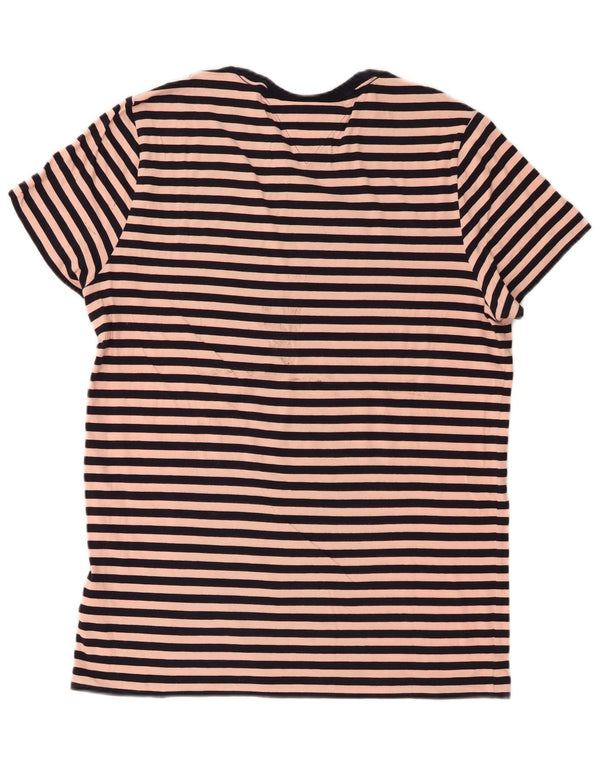 Męski T-shirt Tommy Hilfiger Slim Fit Top XL, bawełna w różowe paski