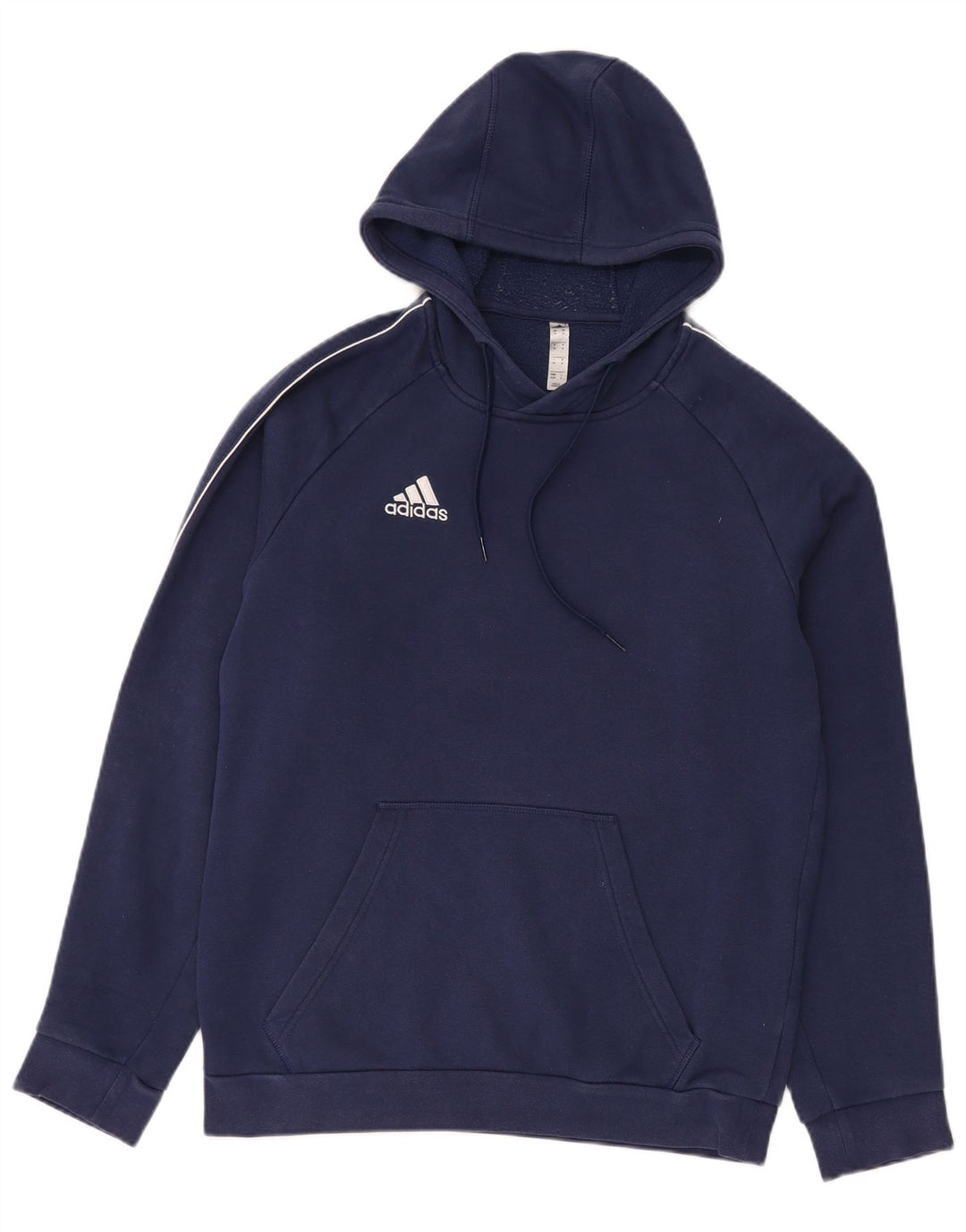 Męska bluza z kapturem Adidas, średnia, granatowa, bawełniana