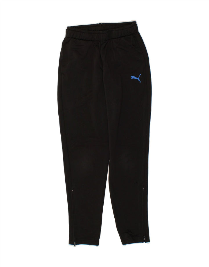 PUMA Boys Tracksuit Trousers 9-10 Years Medium  Black Polyester Vintage Puma and Second-Hand Puma from Messina Hembry 
