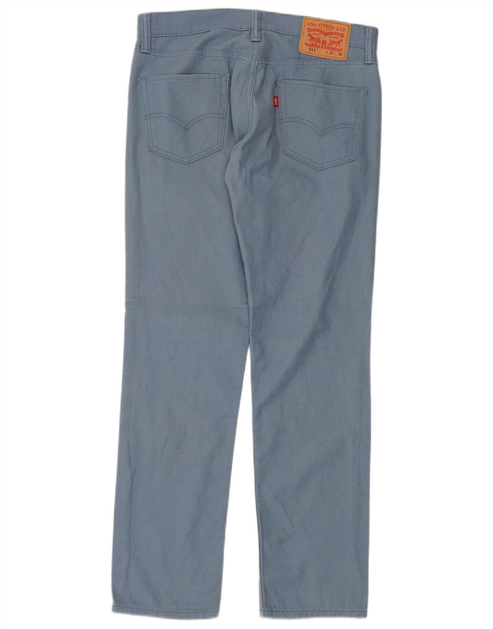 Męskie spodnie Levi's 511 Slim Casual W30 L30 Niebieska bawełna