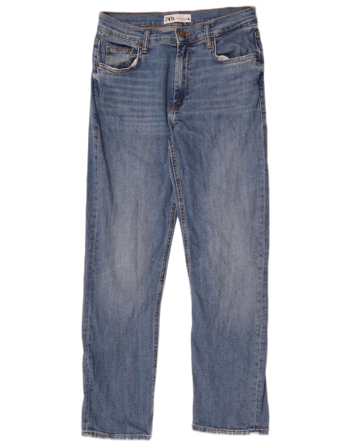 Damskie proste dżinsy Zara EU 40 Medium W30 L27 Niebieskie bawełniane
