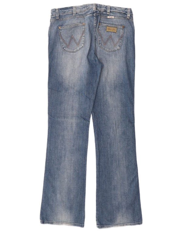 Damskie jeansy WRANGLER Iris Bootcut W34 L34 Niebieskie, bawełniane