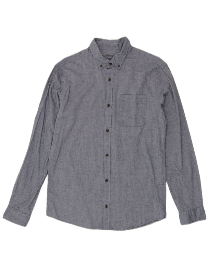 Męska koszula flanelowa Jack & Jones, duża, niebieska, bawełniana w jodełkę