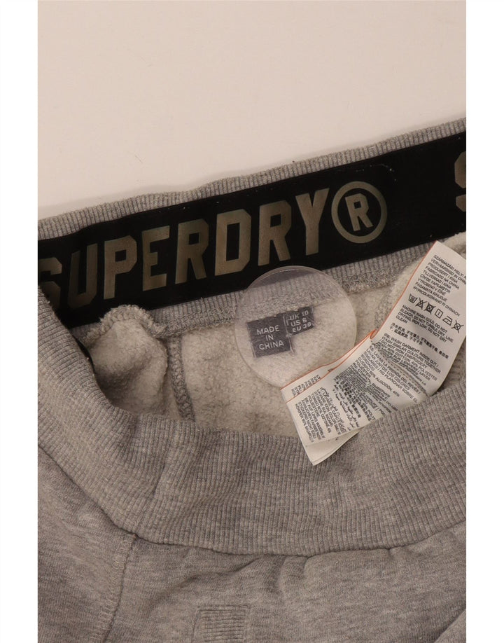 Damskie spodnie dresowe SUPERDRY Joggers UK 10 Small, szara bawełna