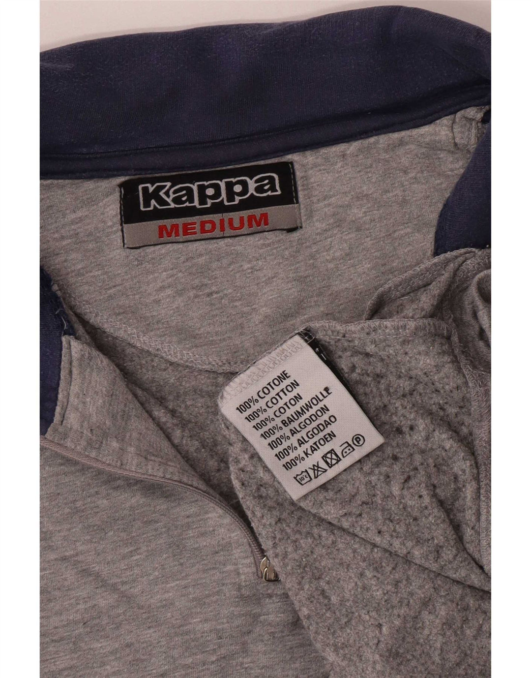 Damska bluza Kappa z grafiką, UK 14, średni szary, blok kolorów