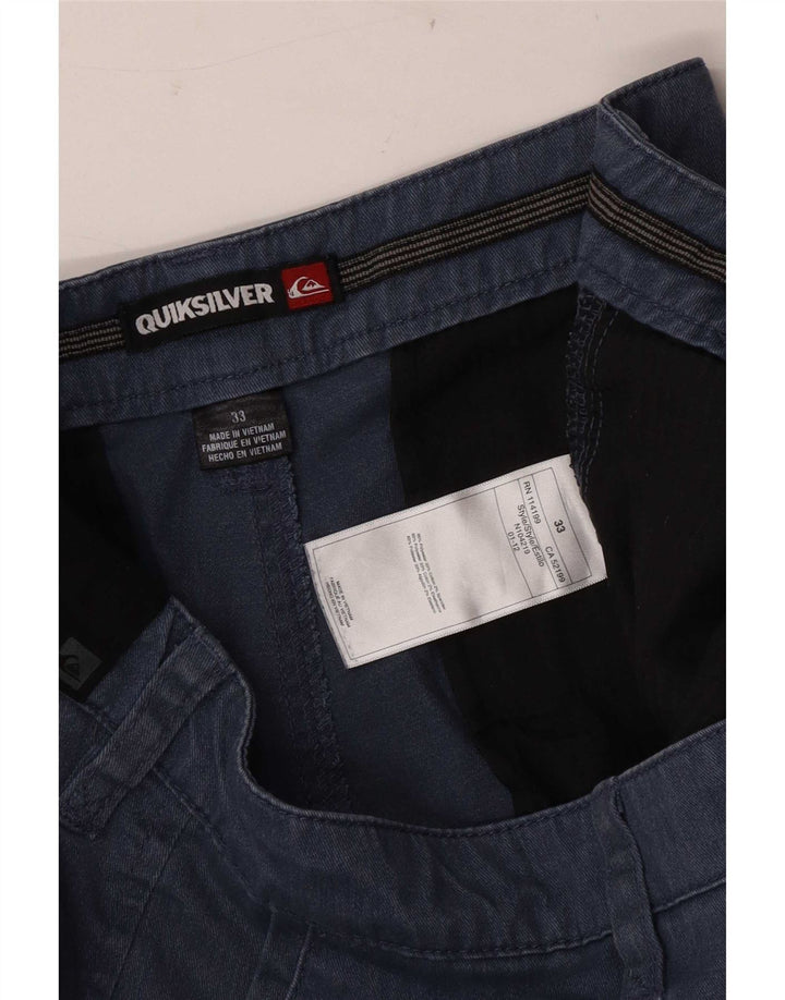 Męskie spodenki Chino Quiksilver W33 Średnioniebieskie, bawełniane
