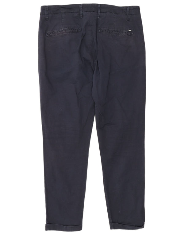 Męskie spodnie chino Liu Jo IT 50 Large W34 L26 Granatowa bawełna