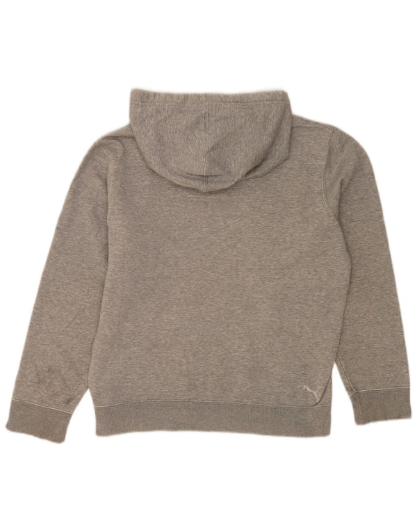 Męska bluza z kapturem Puma z grafiką, mała, szara, nakrapiana