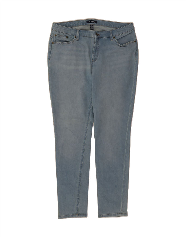CHAPS Womens Slim Jeans US 14 XL W36 L28 Blue Cotton Vintage Chaps and Second-Hand Chaps from Messina Hembry 