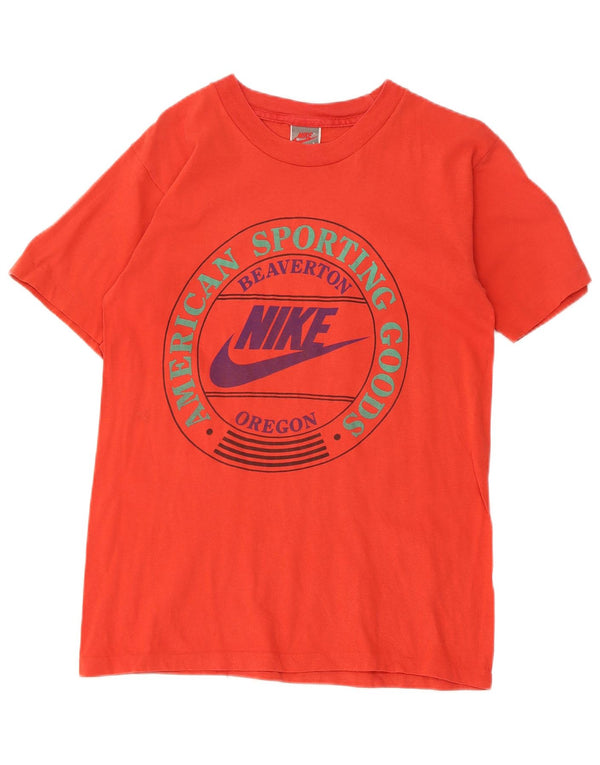 Nike Mens Graphic T-Shirt Top Small Red Cotton