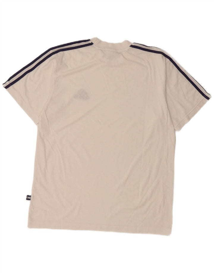 Adidas Chłopięcy T-Shirt Top 15-16 Lat Biała Bawełna
