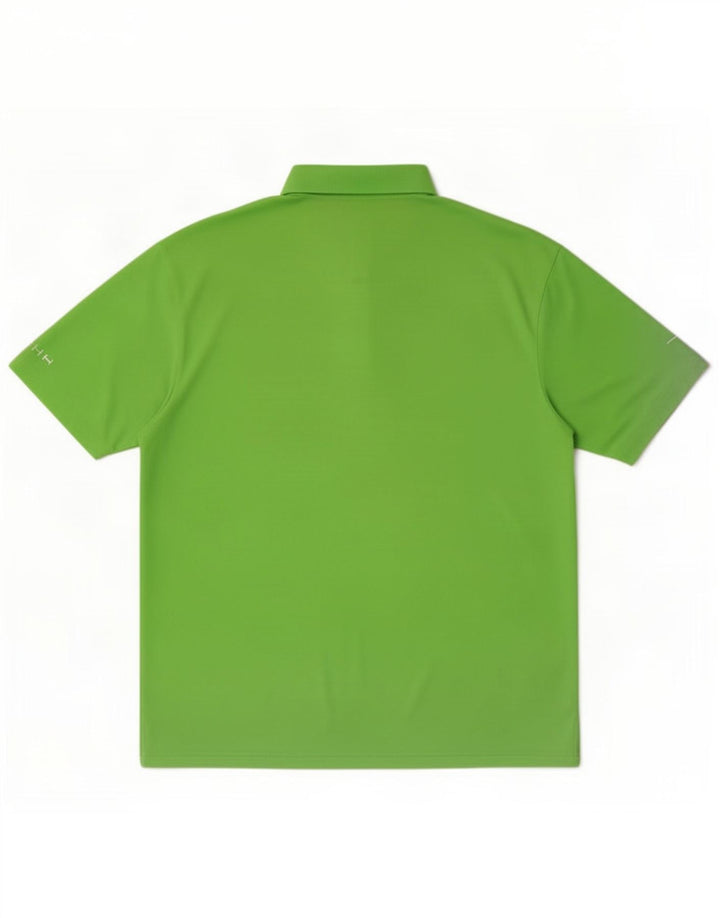 Męska koszulka polo Nike Dri Fit, duża, zielona, poliestrowa