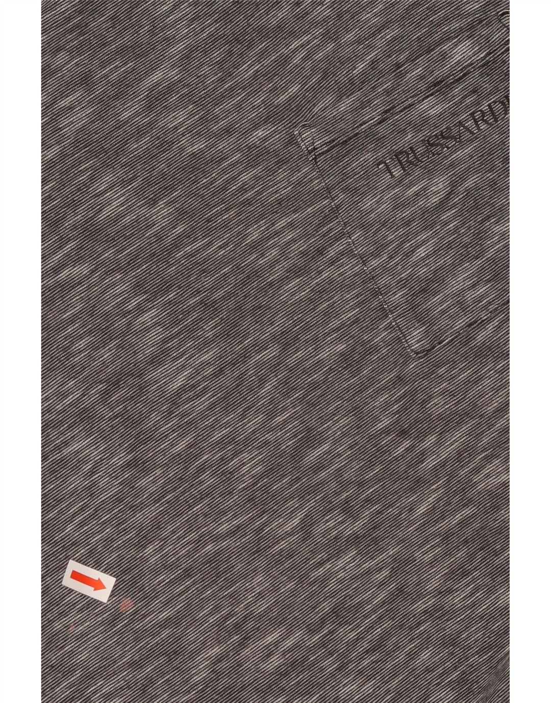 T-shirt męski TRUSSARDI, mały, szary, bawełniany w plamki