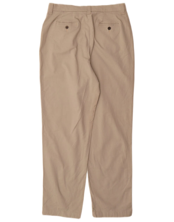 Damskie zwężane spodnie Chino Lee z wysokim stanem US 16 2XL W32 L31 Beżowa bawełna