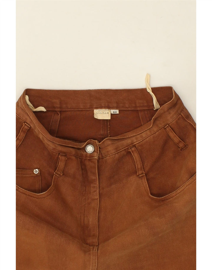 Damska spódnica jeansowa VINTAGE EU 40 Medium W28 Brązowa bawełna