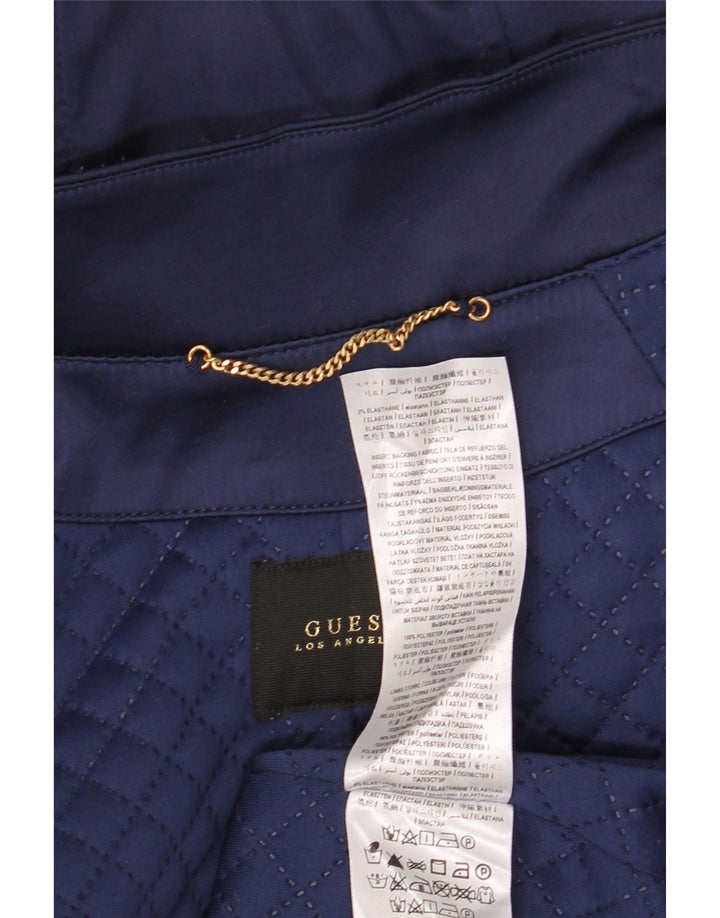 Damska kurtka parka oversize GUESS z kapturem UK 12, średni granat